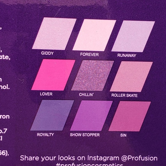 PROFUSION cosmetics "Serenity" 9 shade palette - Picture 5 of 5